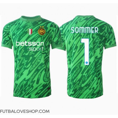 Dres Inter Milan Yann Sommer #1 Brankarsky Domáci 2024-25 Krátky Rukáv